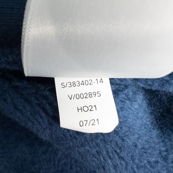 Athleta Cozy Karma ASYM Pullover Womens Medium Enchanted Blue Athleisure 383402 - Picture 16 of 16